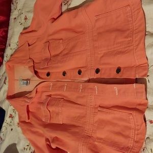 A Xl orange crazyhorse jacket
